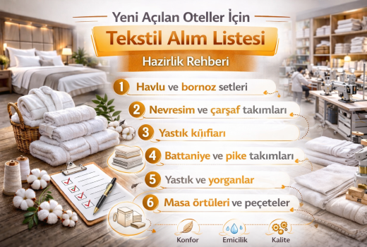 Yeni Açılan Oteller İçin Tekstil Alım Listesi