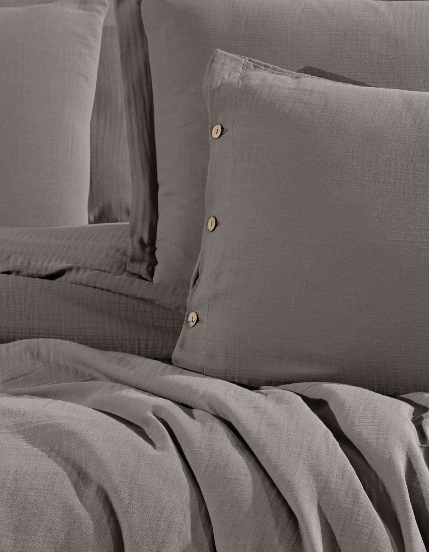 %100 Pamuk Müslin Çift Kişilik Nevresim Takımı – Doğal ve Nefes Alabilen