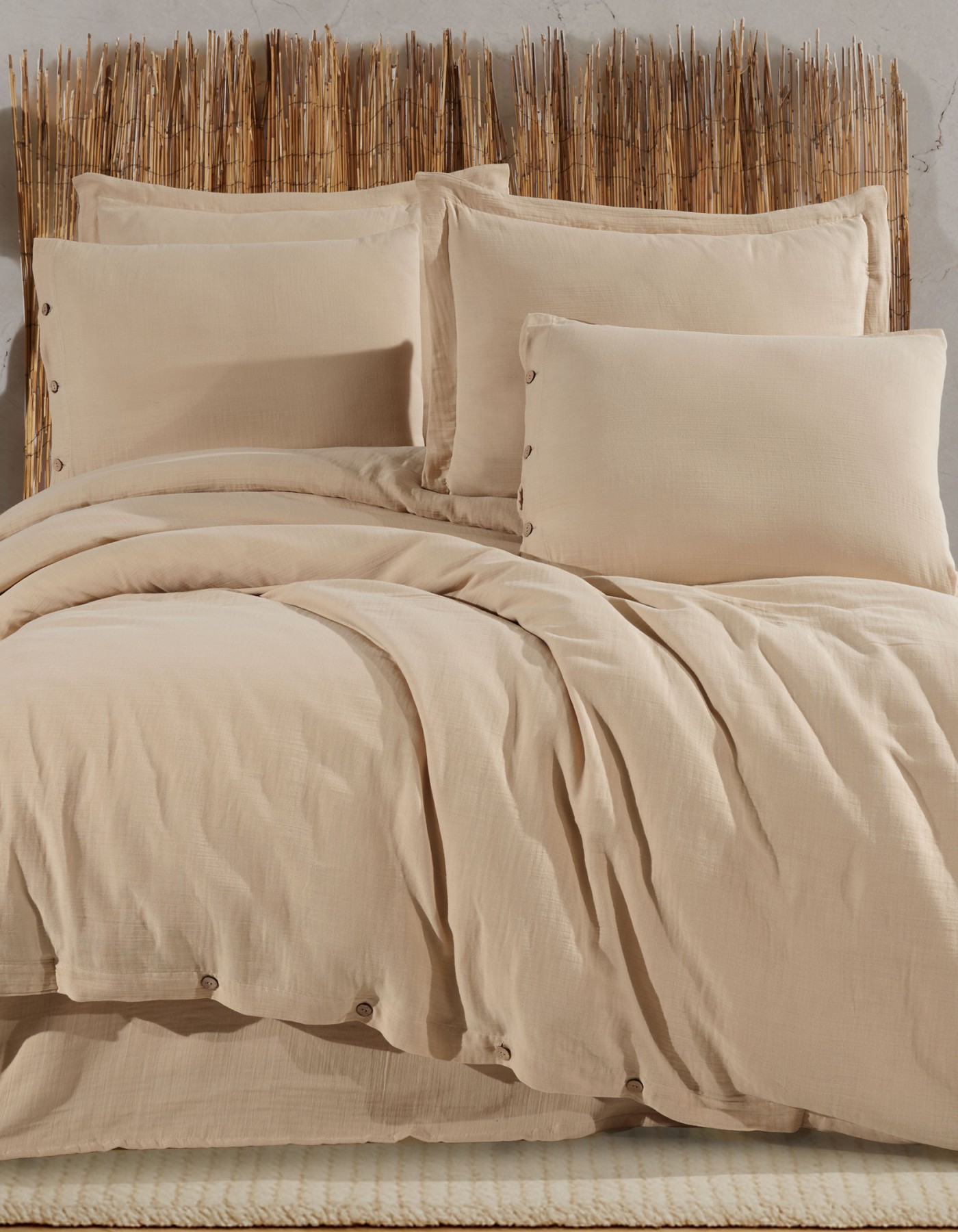 %100 Pamuk Müslin Çift Kişilik Nevresim Takımı – Doğal ve Nefes Alabilen