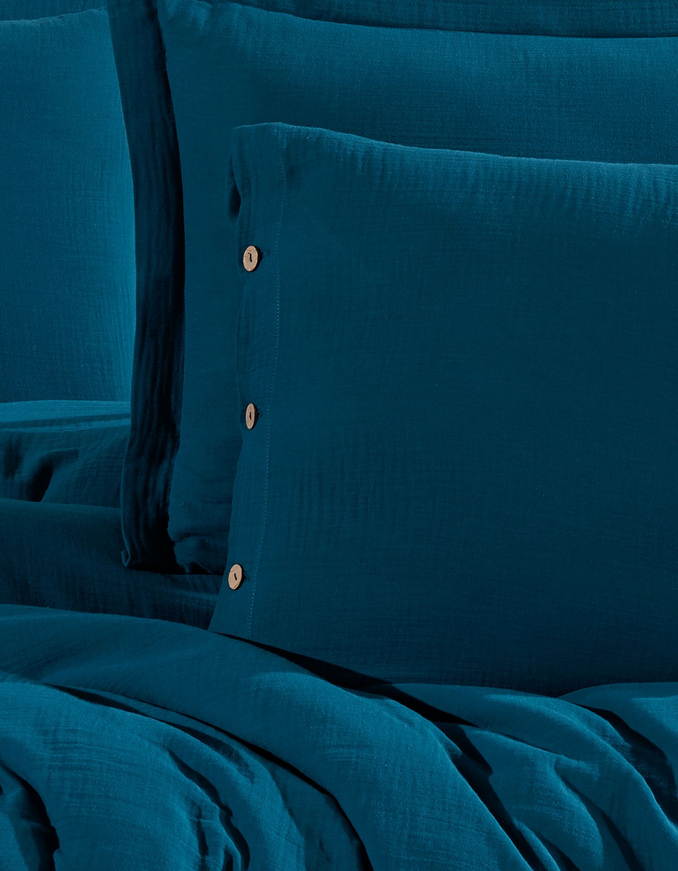 %100 Pamuk Müslin Çift Kişilik Nevresim Takımı – Doğal ve Nefes Alabilen