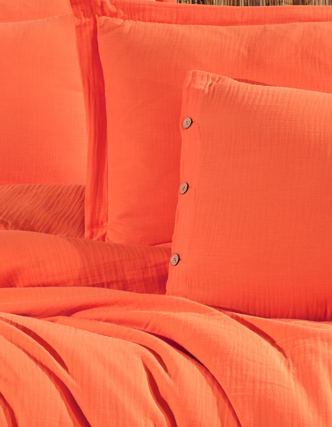 %100 Pamuk Müslin Çift Kişilik Nevresim Takımı – Doğal ve Nefes Alabilen