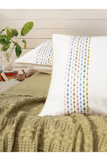 Cotton Box Aura Çift Kişilik Pike Takımı Pebble Hardal