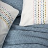 Cotton Box Aura Çift Kişilik Pike Takımı Pebble indigo