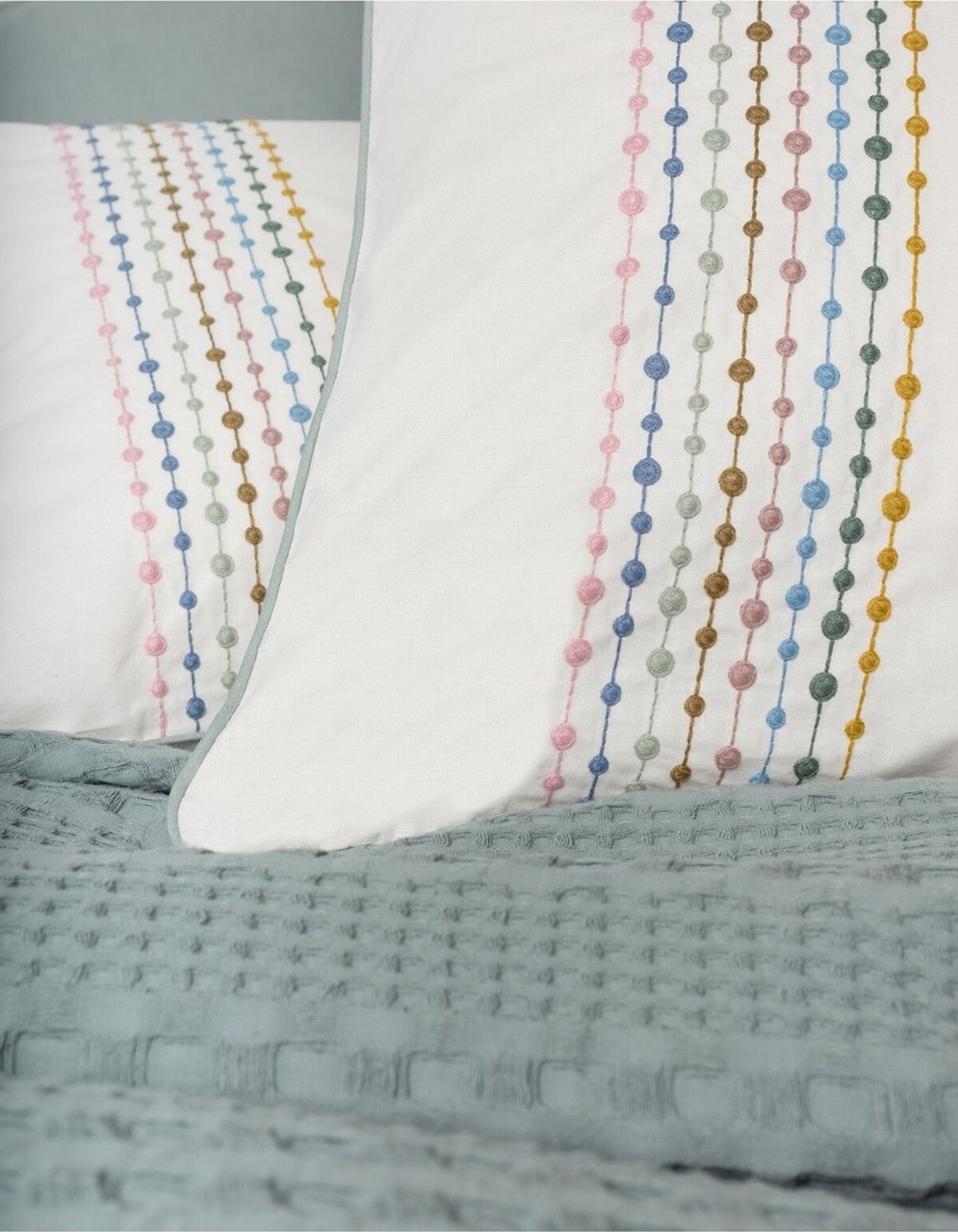 Cotton Box Aura Çift Kişilik Pike Takımı Pebble Mint