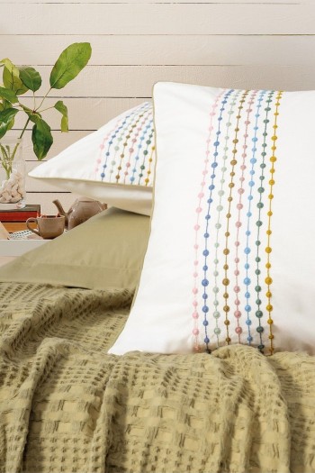 Cotton Box Aura Tek Kişilik Takımı Pebble Hardal