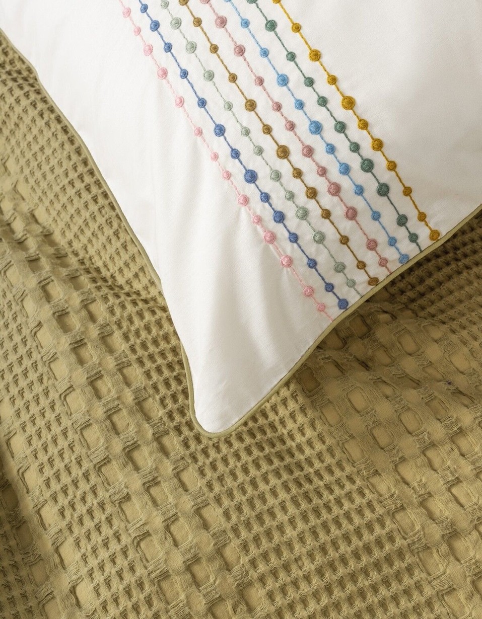 Cotton Box Aura Tek Kişilik Takımı Pebble Hardal