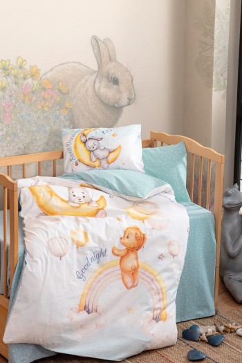 Cotton Box Bebek Nevresim Takimi Moon Mint