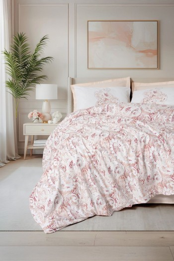 Cotton Box Bohem Serisi Çift Kişilik Nevresim Takımı Serava Somon