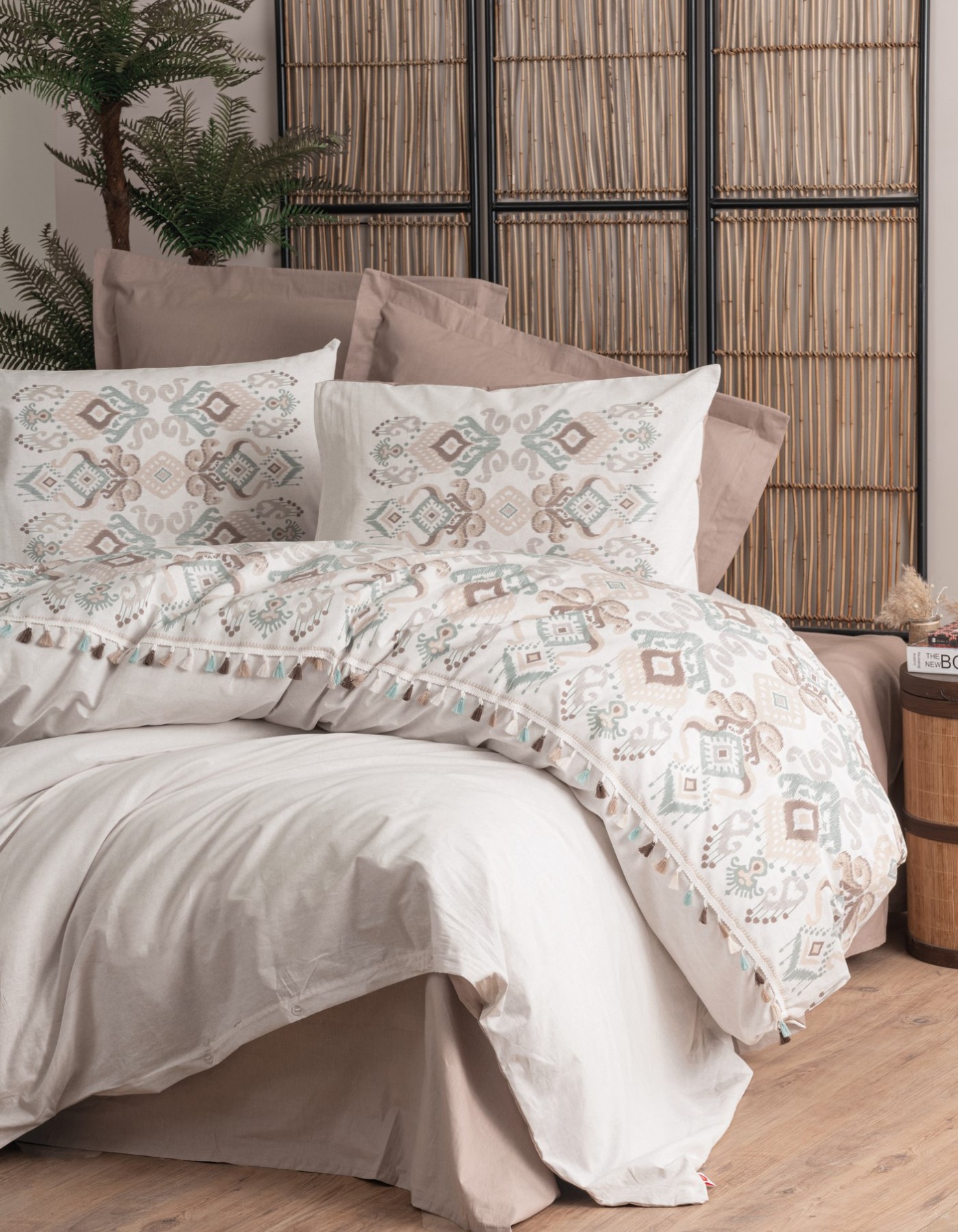 Cotton Box Candy Serisi Tek Kişilik Nevresim Takımı Asilo Kahve