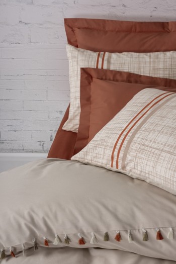 Cotton Box Candy Serisi Tek Kişilik Nevresim Takımı Merri Bej