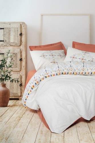 Cotton Box Candy Serisi Tek Kişilik Nevresim Takımı Milis Kiremit