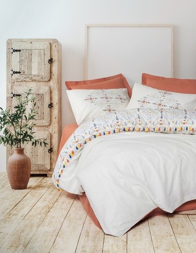 Cotton Box Candy Serisi Tek Kişilik Nevresim Takımı Milis Kiremit