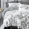 Cotton Box Dual Tek Kişilik Nevresim Takımı Florva Antrasit