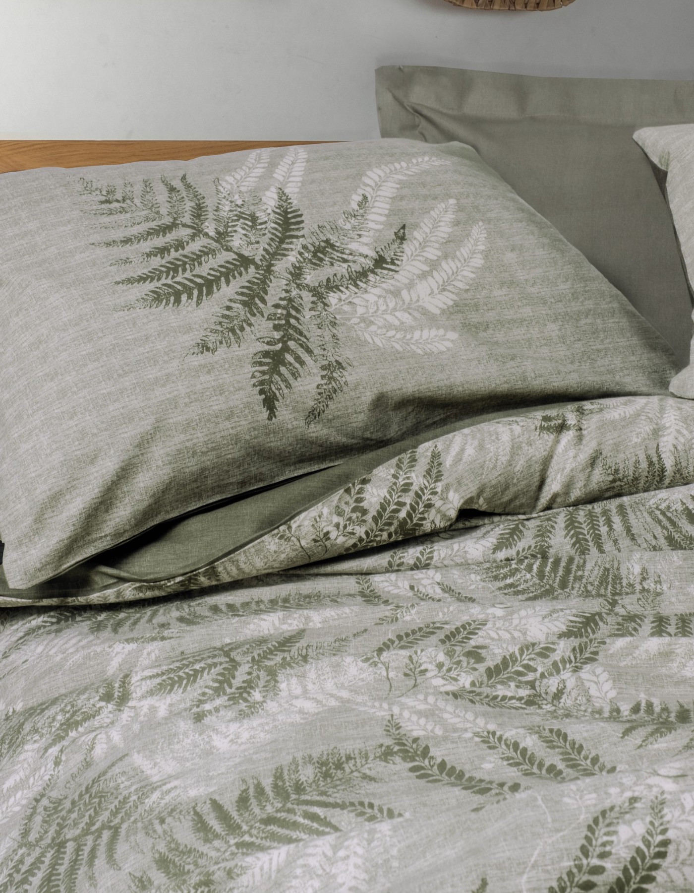 Cotton Box Dual Tek Kişilik Nevresim Takımı Frond Haki