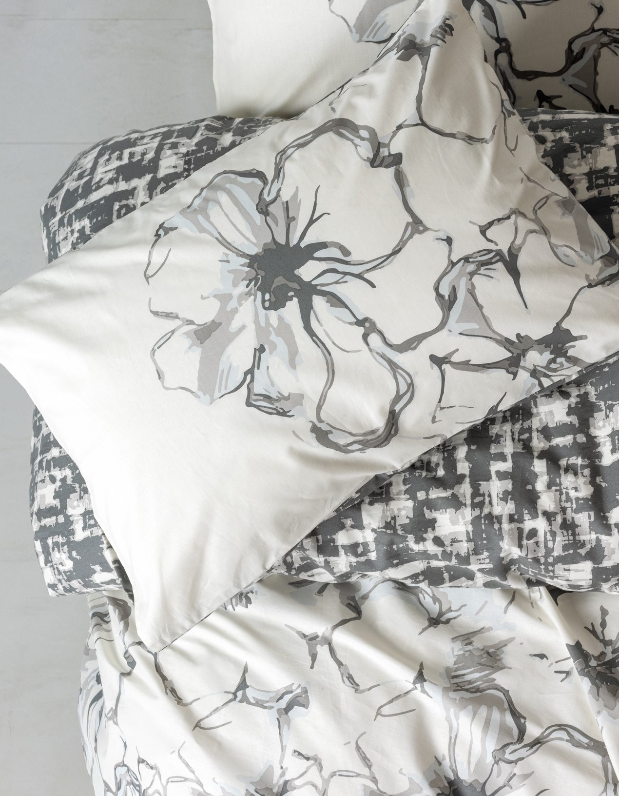 Cotton Box Dual Tek Kişilik Nevresim Takımı Hilaris Antrasit