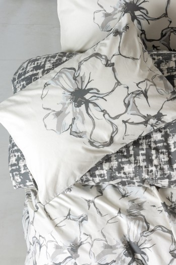 Cotton Box Dual Tek Kişilik Nevresim Takımı Hilaris Antrasit