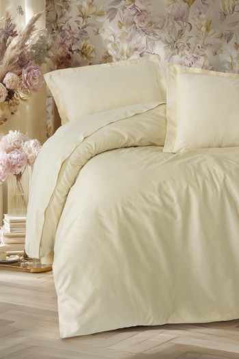 Cotton Box Elegant Saten Tek Kişilik Nevresim Takımı Bej