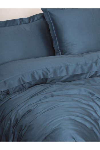 Cotton Box Elegant Saten Tek Kişilik Nevresim Takımı Mavi