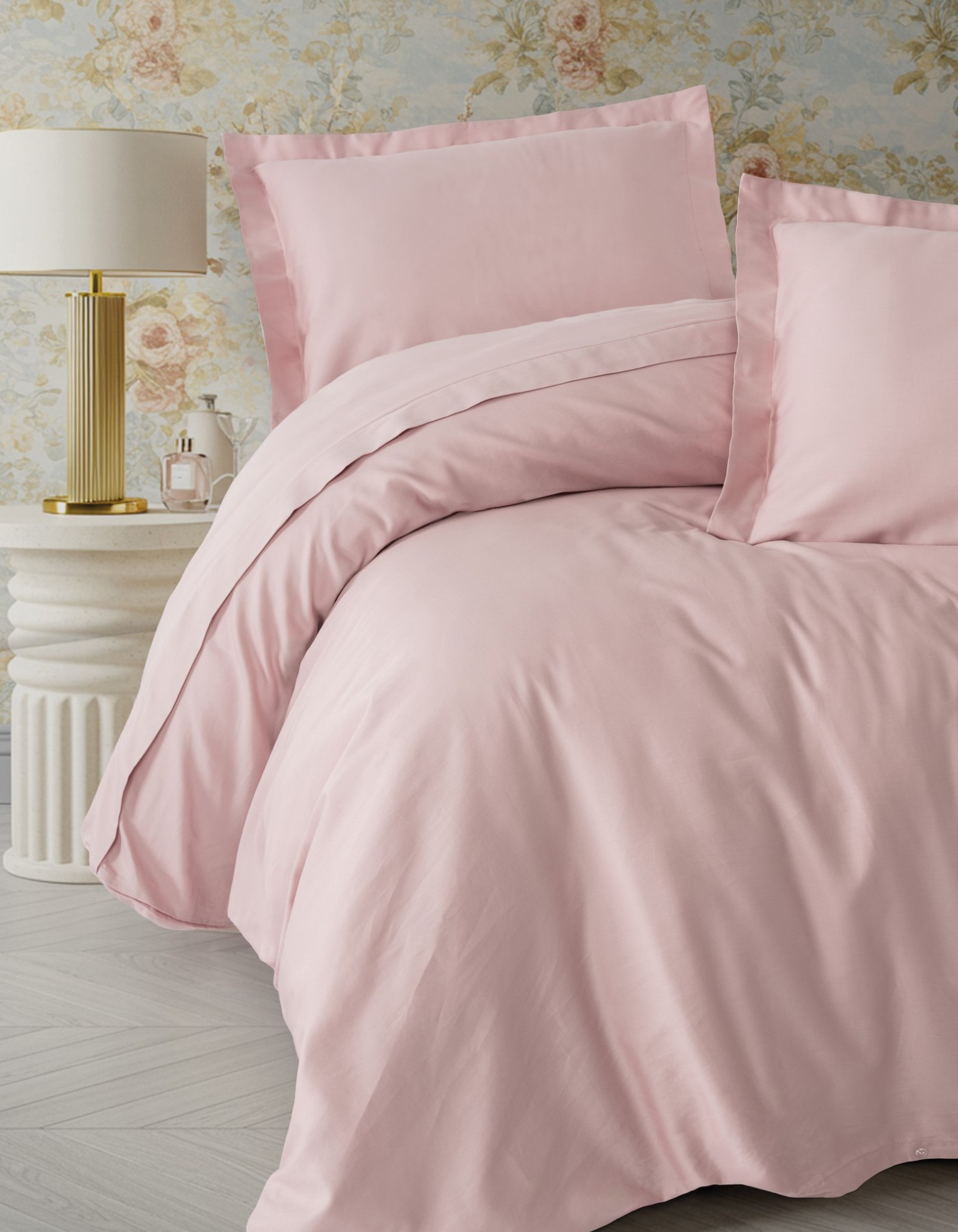 Cotton Box Elegant Saten Tek Kişilik Nevresim Takımı Pudra