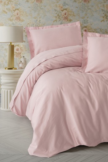 Cotton Box Elegant Saten Tek Kişilik Nevresim Takımı Pudra