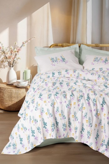 Cotton Box Estiva Tek Kişilik Pike Takımı Twig Mint