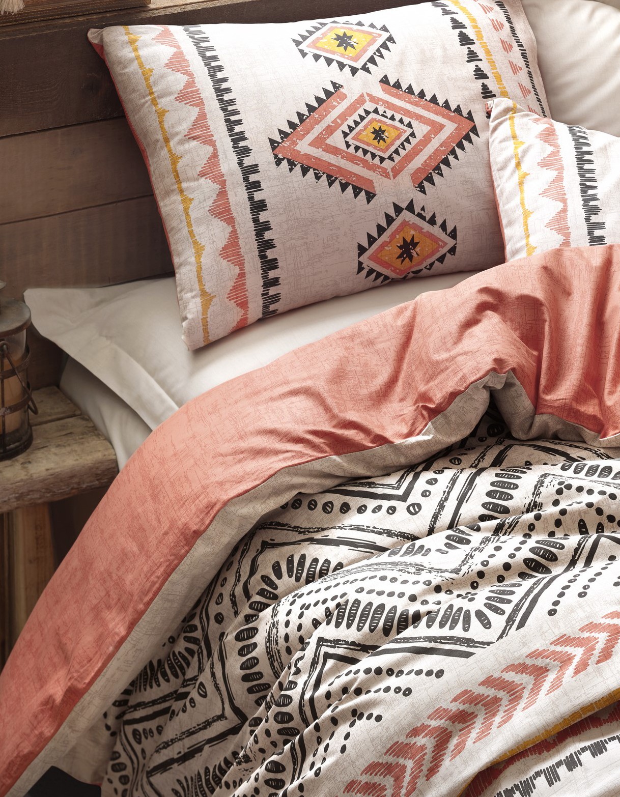 Cotton Box Ethnic Ranforce Tek Kişilik Nevresim Takimi Felix Kiremit