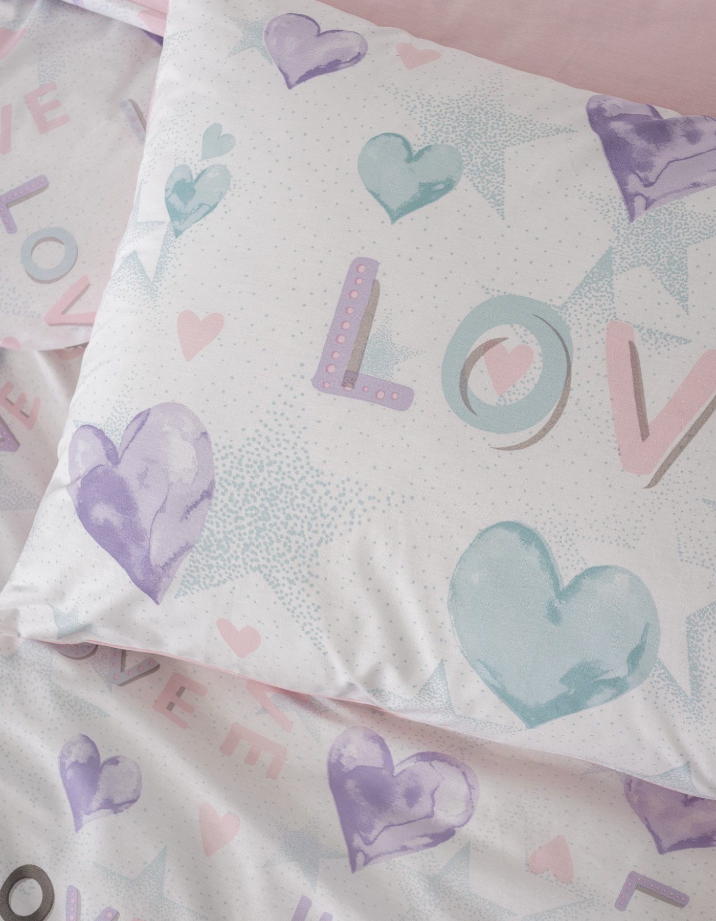 Cotton Box Genç Odası Tek Kişilik Lastikli Çarşaflı Nevresim Takımı Lovella Pembe