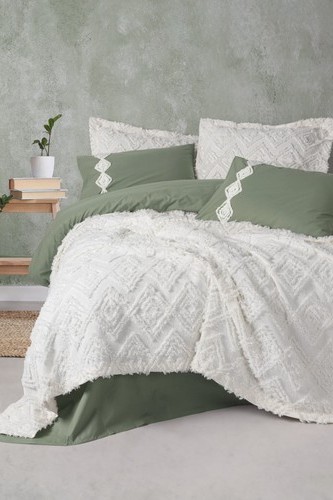 Cotton Box Limi Yatak Örtülü Nevresim Takımı Luke Krem