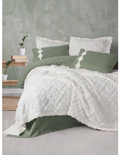 Cotton Box Limi Yatak Örtülü Nevresim Takımı Luke Krem