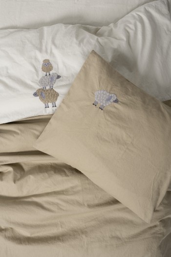 Cotton Box Nakişli Bebek Nevresim Takimi Lamp Bej