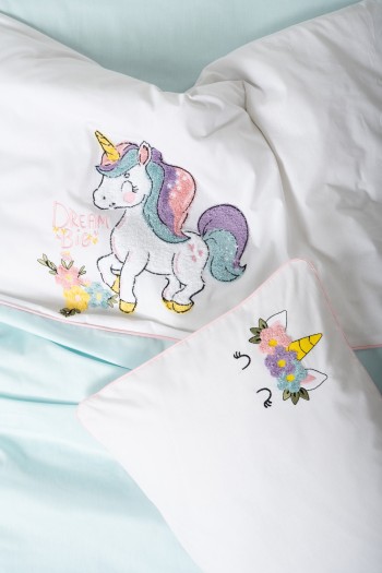 Cotton Box Punch Nakışlı Bebek Nevresim Takimi Dolly Mint