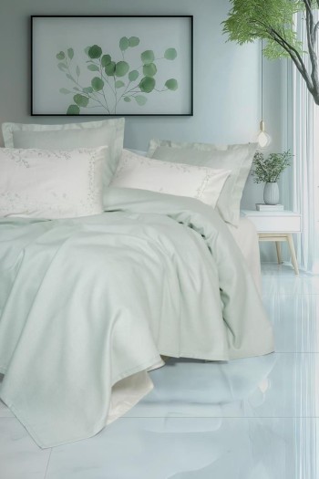 Cotton Box Serenity Bambu Çift Kişilik Pike Takımı Brisa Mint