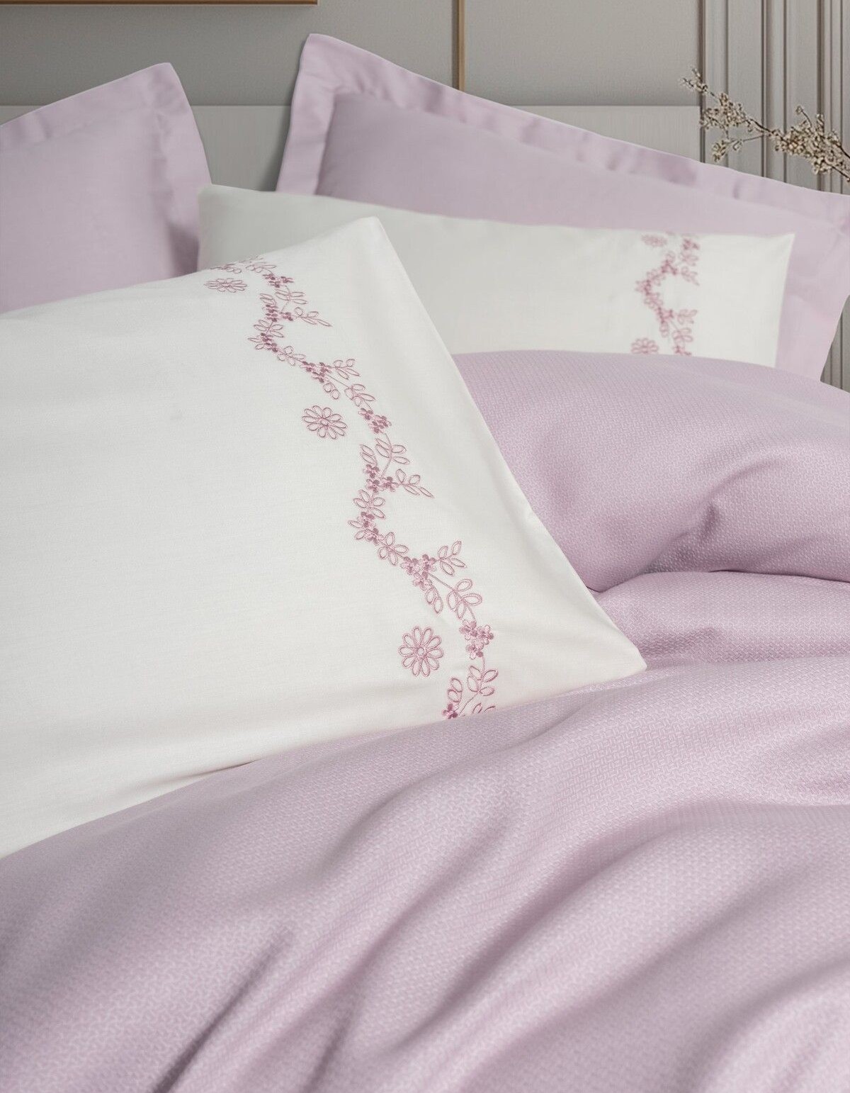 Cotton Box Serenity Bambu Çift Kişilik Pike Takımı Vaila Lila