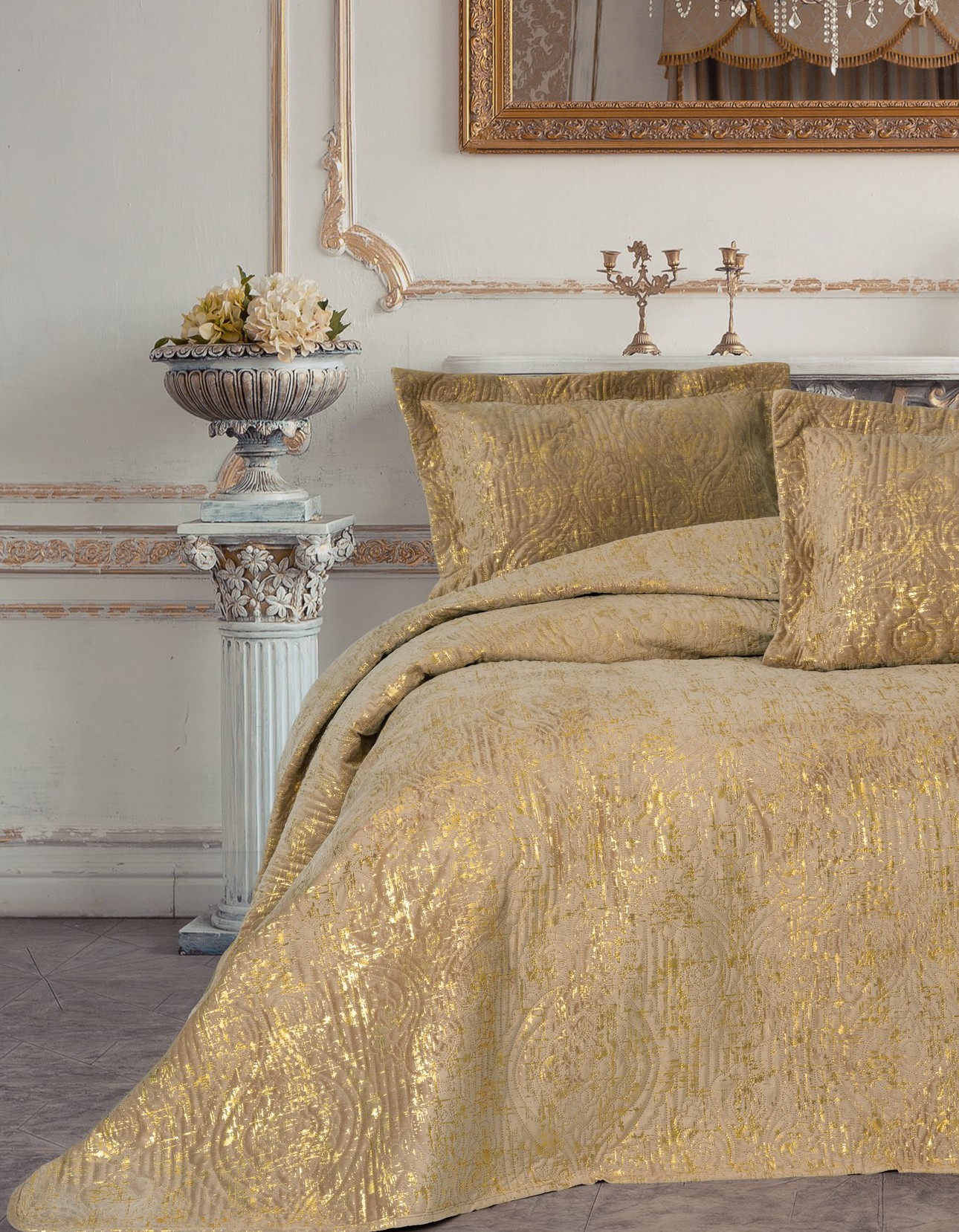 Cotton Box Smart Çift Kişilik Yatak Örtüsü Brillante S.Kahve