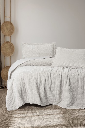 Cotton Box Softnest Çift Kişilik Yatak Örtüsü Boleta Taş