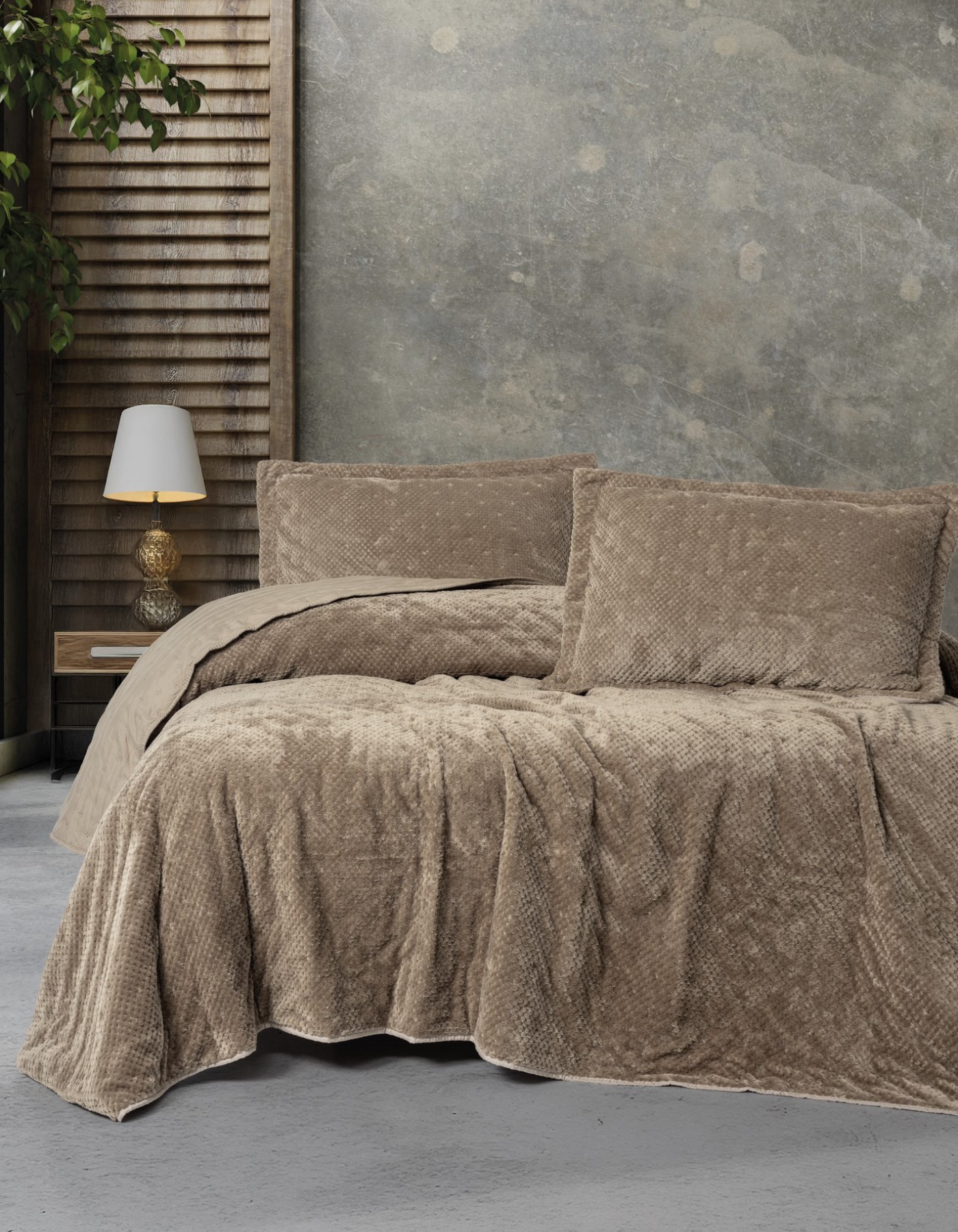 Cotton Box Softnest Tek Kişilik Yatak Örtüsü Boleta Bej