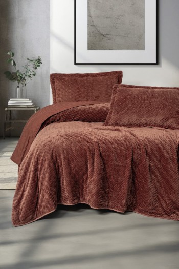 Cotton Box Softnest Tek Kişilik Yatak Örtüsü Boleta Kiremit