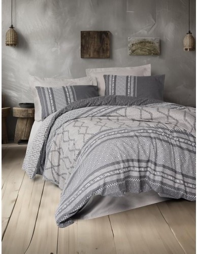 Cotton Box Toprak Çift Kişilik Nevresim Takimi Tonnia Vizon