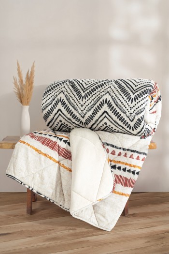 Cotton Box Velvet Çift Kişilik Yorgan Fellix Bej 195x215 cm