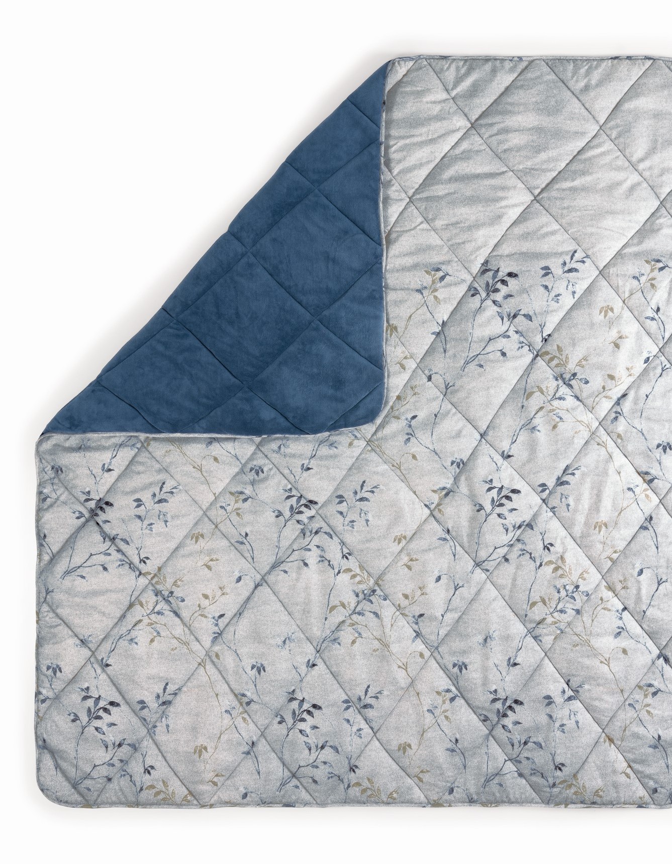 Cotton Box Velvet Çift Kişilik Yorgan Nitsa Denim 195x215 cm