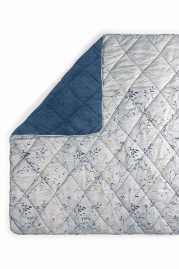 Cotton Box Velvet Çift Kişilik Yorgan Nitsa Denim 195x215 cm