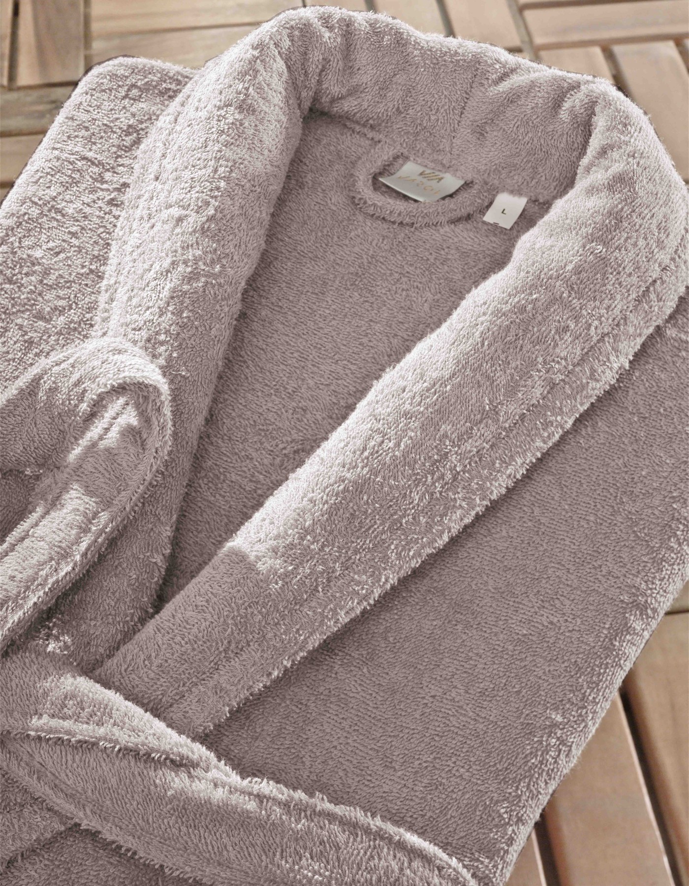 Dallas Serisi Şal Yaka Otel Bornozu - Kahve