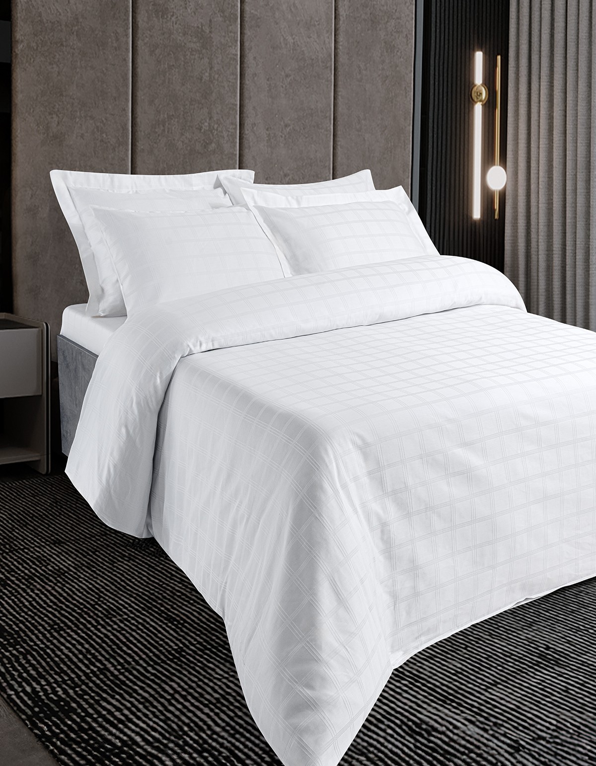 Febris Serisi 105Tel Pamuk Saten Otel Nevresim Takımı