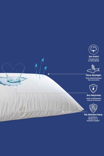 Nellis Serisi Sıvı Geçirmez Yastık Koruyucu Alez