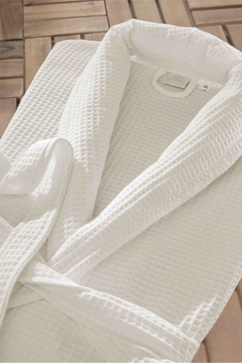 Orfe Serisi Şal Yaka Pike Otel Bornozu