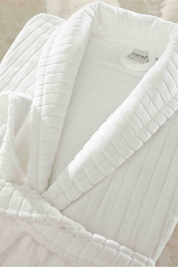 Uranos Serisi Şal Yaka Kadife Otel Bornozu