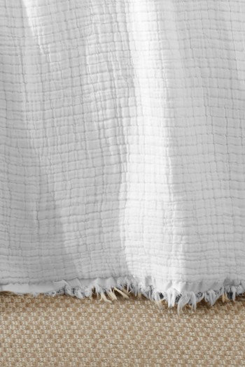 Varol %100 Pamuk Beyaz Müslin Püsküllü Pike – Battal Boy (230x250 cm)