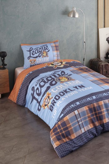 Varol %100 Pamuk Saten Genç Nevresim Takımı - Baseball