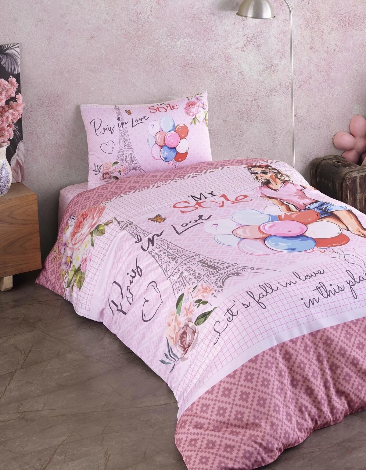 Varol %100 Pamuk Saten Genç Nevresim Takımı - My Style