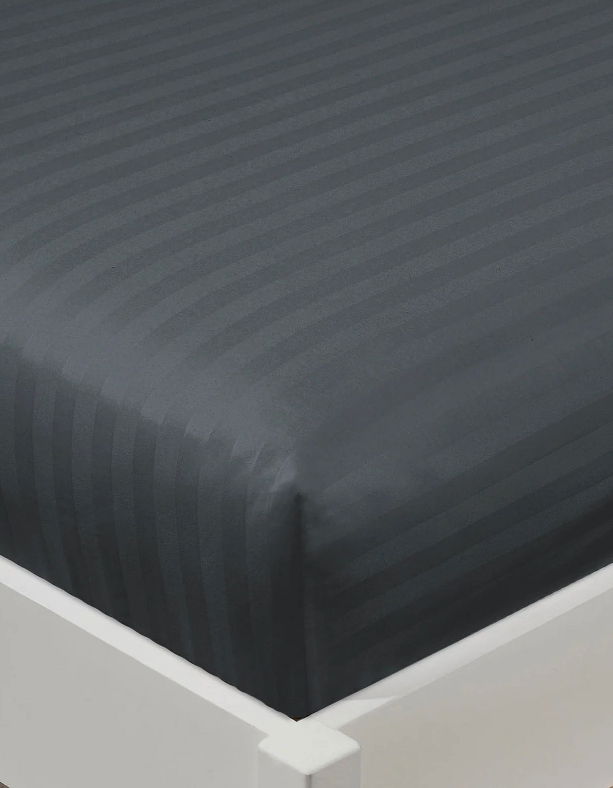 Varol %100 Pamuk Saten Stripe Çift Kişilik Lastikli Çarşaf Takımı – 30 cm – 2 Yastık Kılıfı